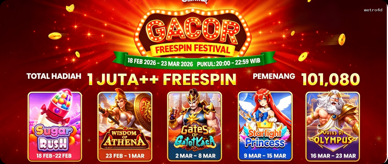 Login metro4d Sekarang Bonus Melimpah
